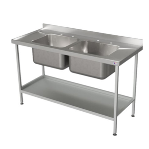 Double bowl washing sink