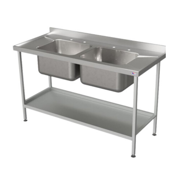 Double bowl washing sink