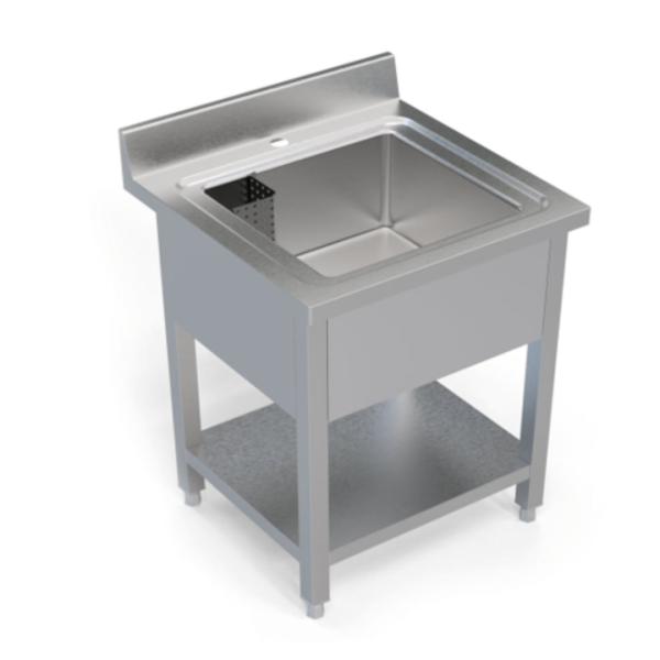 Single bowl washing sink